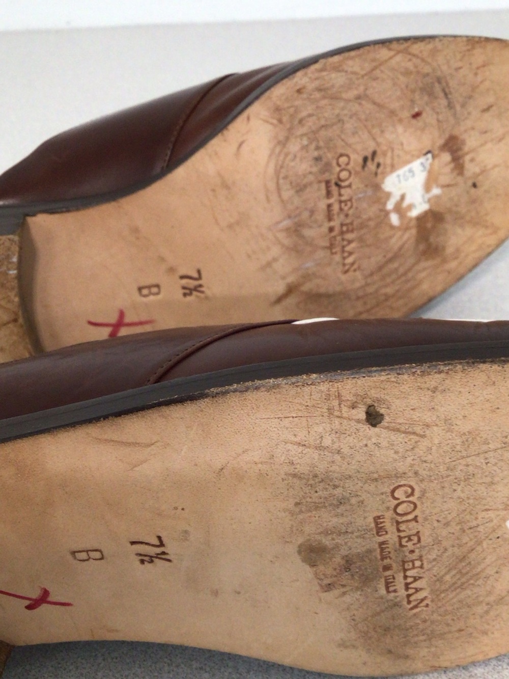 Cole Haan Brown and White Tassel Slip-On Loafers - Picture 7 of 10